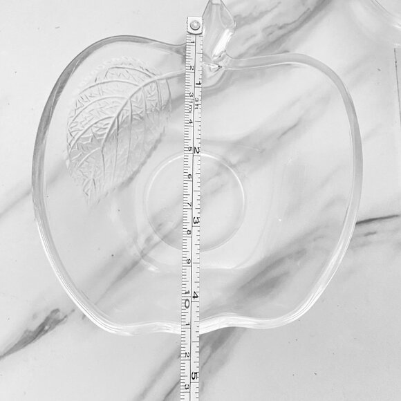 Vintage Clear Glass Apple Shaped Icecream Bowls by KIG Indonesia Set of 8 - Picture 3 of 3